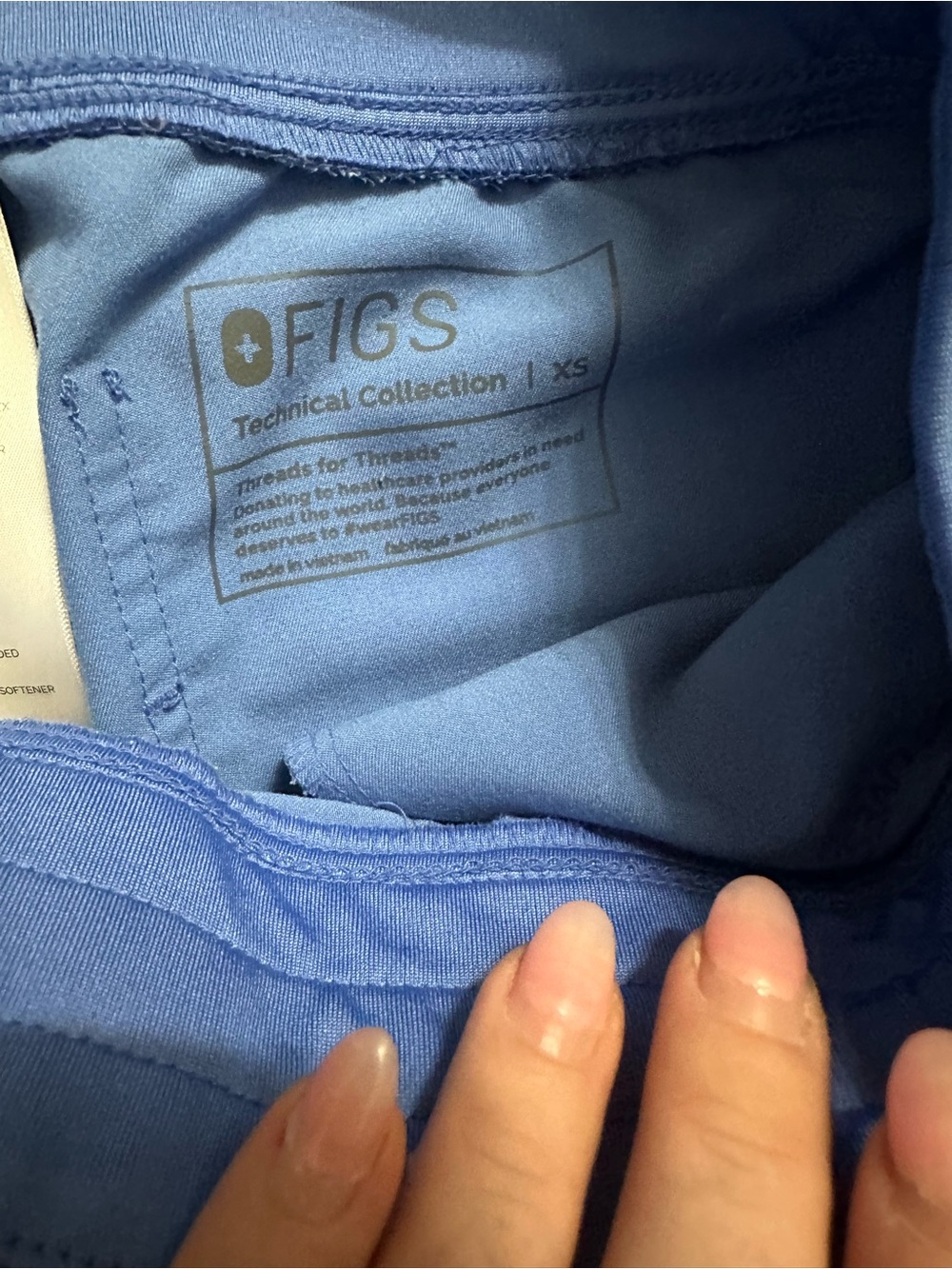 FIGS Blue Technical Scrub Set - Top & Jogger - Picture 2 of 2